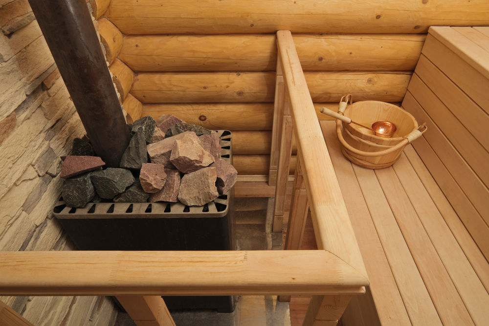 Камин-печь для бани