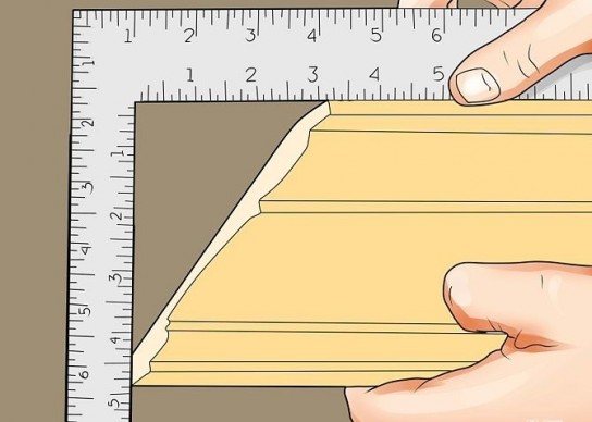 Как сделать угол на потолочном плинтусе 45 310