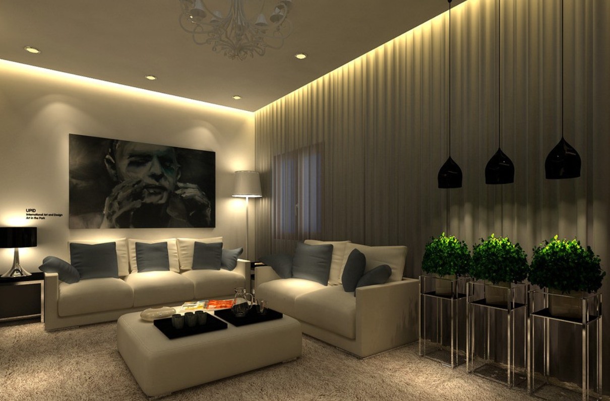 Гипсокартонный потолок с подсветкой Decor 4 House 455 Гипсокартонный потолок с подсветкой Decor 4 House 977