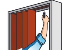 Установка дверей-гармошек: как установить своими руками, межкомнатная модель-книжка, монтаж раздвижных вариантов