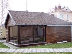 Sauna s verandom pod jednim krovom: primjeri projekata