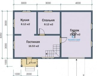 Планировка комнат в доме 6 на 10