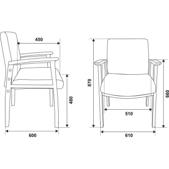 Расстояние от кресла до кресла