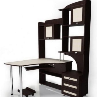 Компьютерный стол со шкафом — виды конструкций и правила выбора