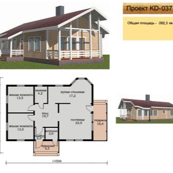 Планировки одноэтажных домов до 100 кв м с 2 спальнями