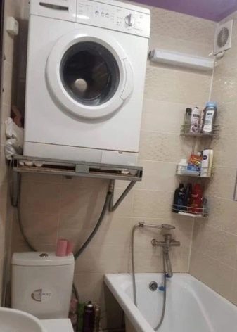 Разместить стиральную машину в туалете