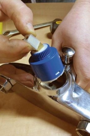Принцип устройства керамического картриджа для смесителя