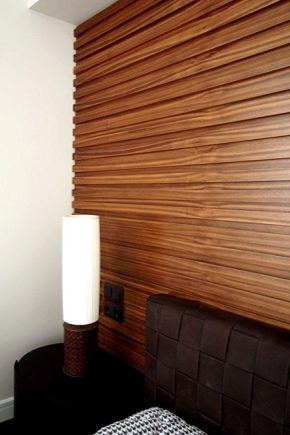 Шпонированные МДФ-панели для стен: красивые варианты в дизайне интерьера