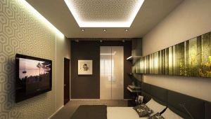 Дизайн узкой спальни
