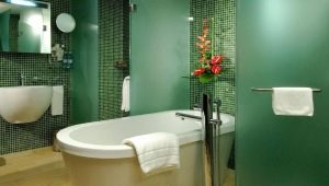 Зеленая плитка в дизайне квартиры и частного дома