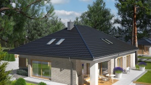 Особенности и проекты домов с четырехскатной крышей