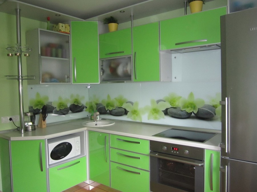 Зеленая Кухня Какие Подойдут Обои Фото