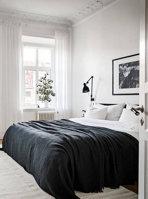 Дизайн маленькой спальни в скандинавском стиле