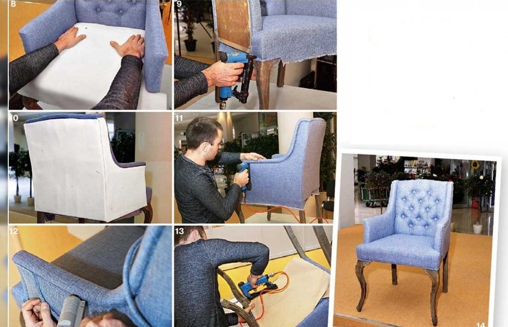 как делать обивку мебели