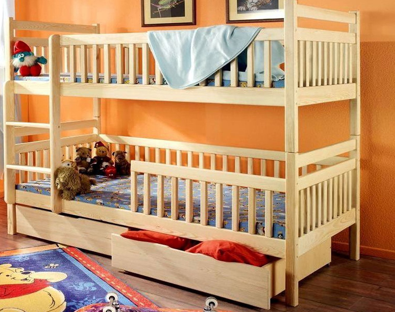 двухъярусная кровать для детей с бортиками своими руками