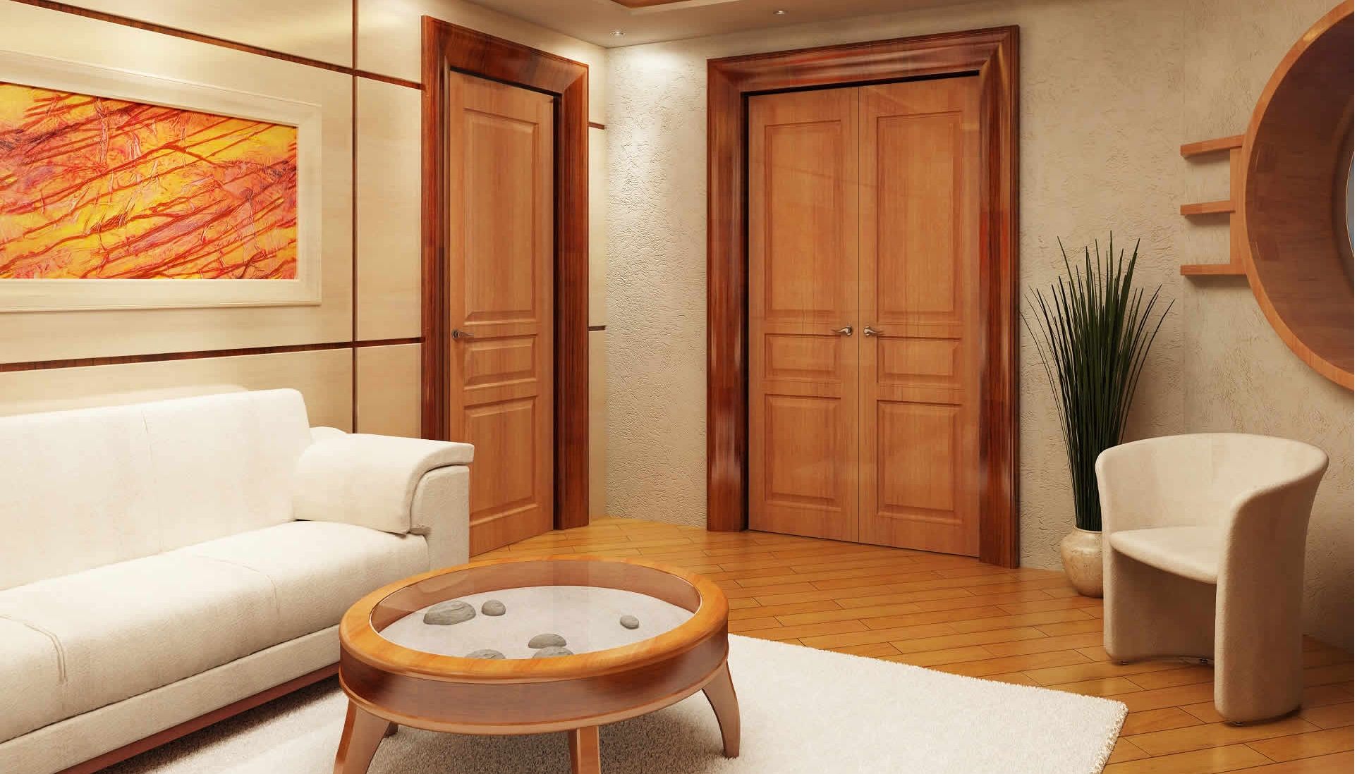 Дизайн гостиной с раздвижными дверями