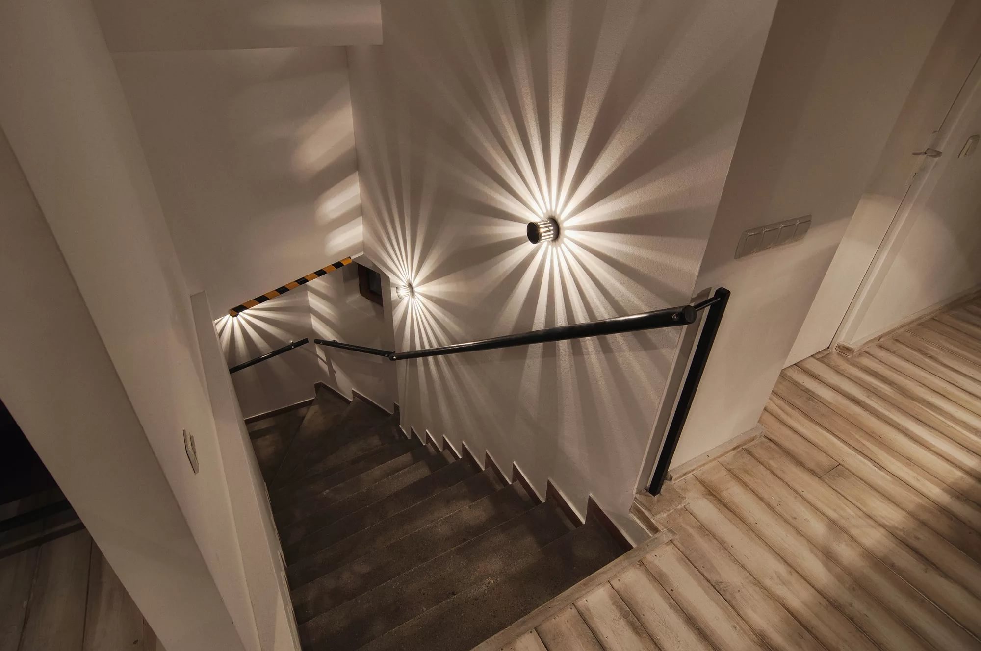 Светильники На Лестнице В Частном Доме Фото