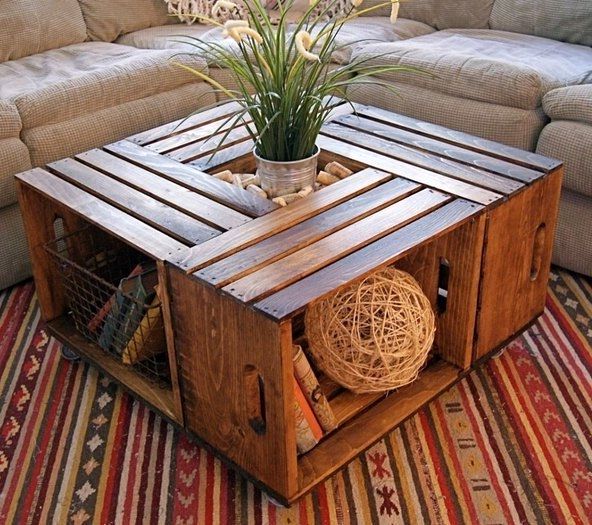 Декор деревянного стола