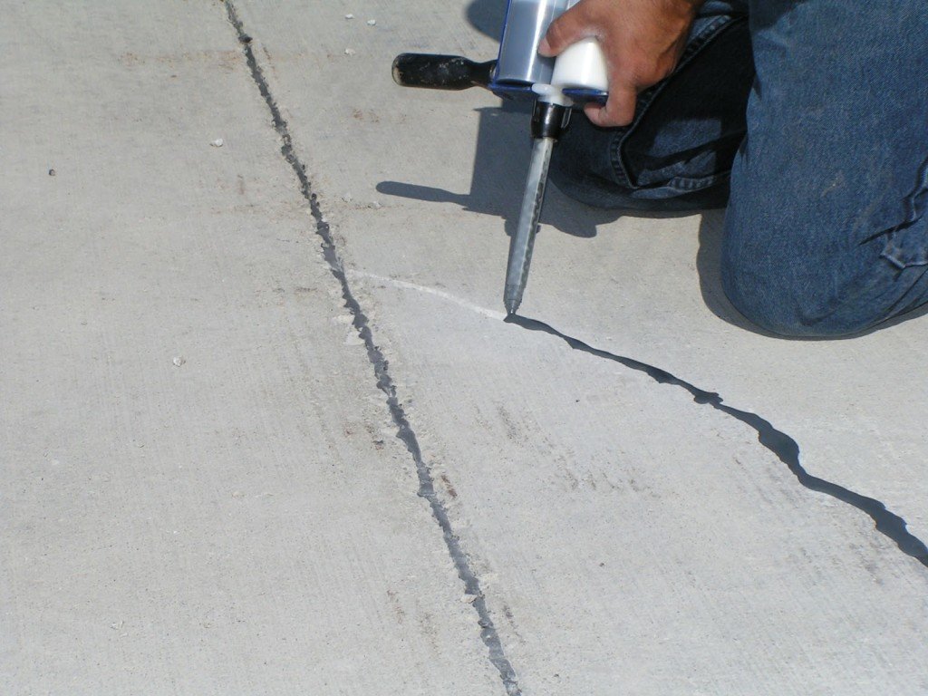 герметизация трещин в бетоне