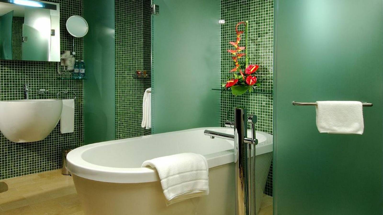 Зеленая Плитка В Ванную Комнату Фото