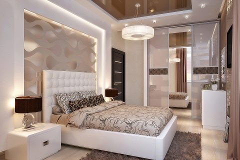 60+ ideja za dizajn spavaće sobe s površinom od 12 m 2. (Slika)