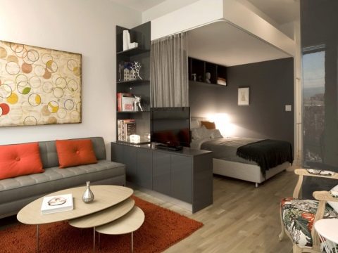 Zoniranje sobe od 17 m2 na spavaću i dnevnu sobu - Dizajn spavaće sobe-dnevnog boravka 17 kvadratnih metara. m (48 fotografija): projekt uređenja interijera sobe