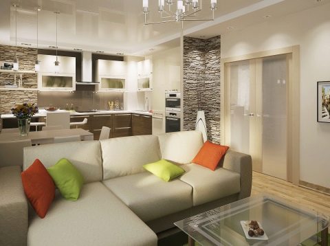 Dizajn stana je 60 četvornih metara. m. - ideje za uređenje 1,2,3,4-spavaće sobe i studija