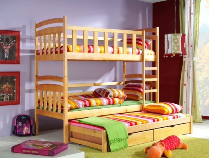 Обзор лучших кроватей для троих детей, их функциональные особенности