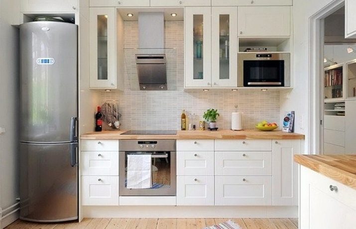 Холодильник На Углу Кухни Фото