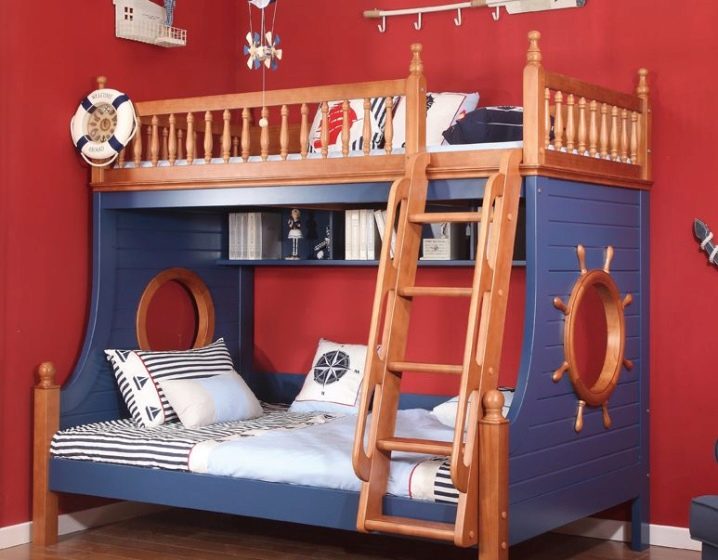 Кровать корабль для ребенка