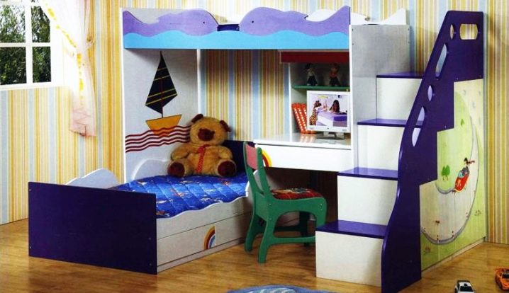 Кровати для детей с игровой зоной