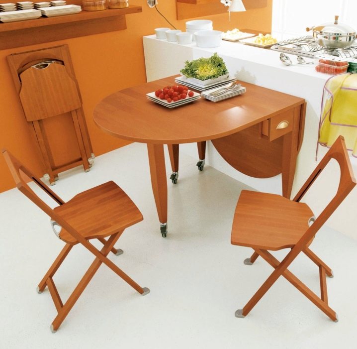 Удобные складные стулья для кухни